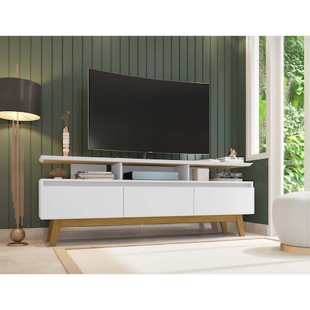 Manhattan Comfort Yonkers 70.86 TV Stand, White 234BMC6